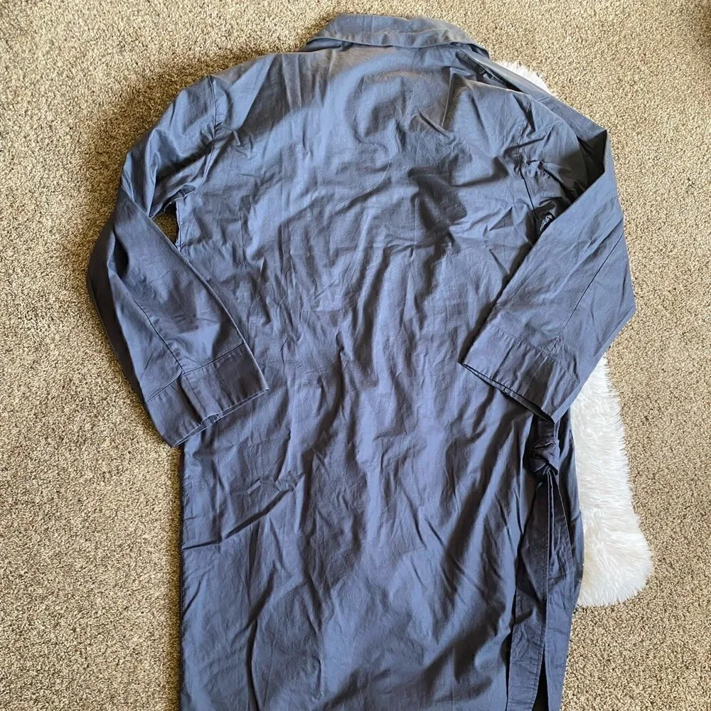 Merona Robe Cotton lightweight Thin‎ Blue Pockets Women’s Size Small New